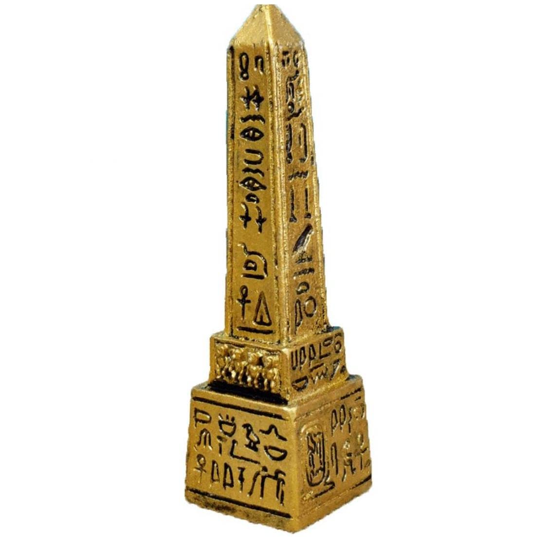 Danlai Gold Egyptian Obelisk Miniature Figurines Decorative Small Ornaments Resin Crafts Miniature Fairy Garden Accessories Mini Decoration