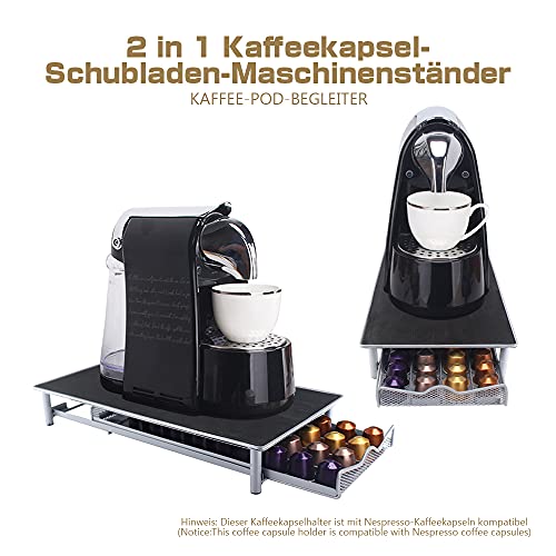 BriSunshine Portacápsulas de café de Metal Duradero, para Guardar cápsulas de café, 40 Unidades de Capacidad - Imagen 3