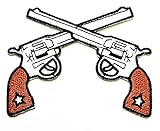 PP Patch Cowboy Cross Guns Cartoon Embroidery Applique Iron-on Patch for Backpacks Clothes Jackets...