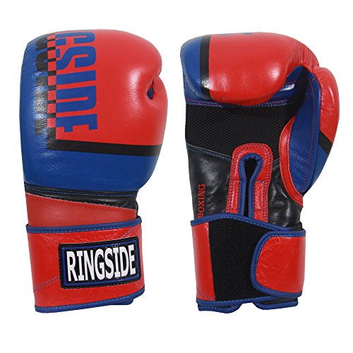 Ringside Omega Sparring Boxing Gloves, 14oz, Red/Blue