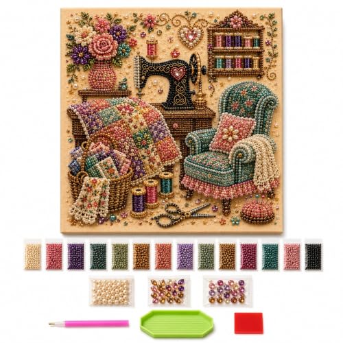 Cozy Hobby Rooms 3D Diamond Painting Kit