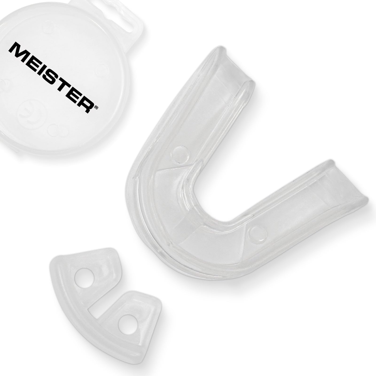 Meister Protège-Dents Double Moulable avec Étui - Transparent