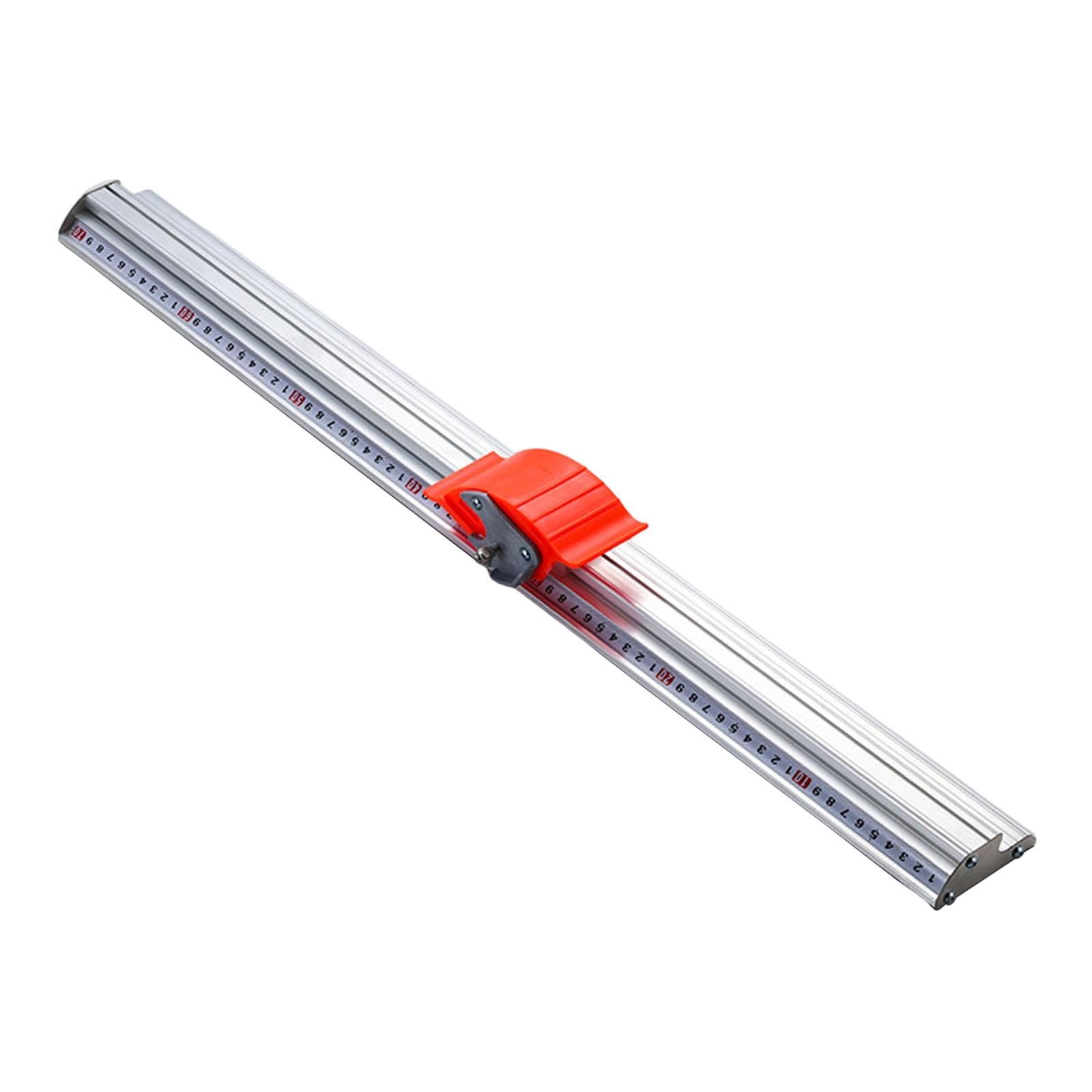 Manueller Schneidelineal Aluminium Schiene Positionierungsmesser Papierschneider Schiebeführung für Heimprojekte Bastelkeller Designbüro, 70cm