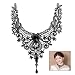 Produktbild iwobi Spitze Gothic Blume Schmuck Anhänger Halsband Choker Halskette für Party, Schwarz