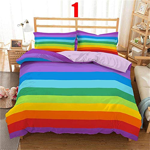 Best Queen Comforter Set For Teen Girls Rainbow Water Color