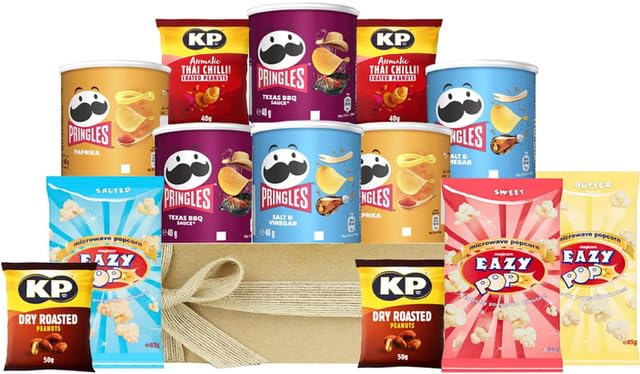 Hamper Gift Crisps Peanuts Hamper Gift Box Present Mother's Day, Valentine's Day, Easter Birthday Party - Movie Night Snacks 3 - Everyday Snacking