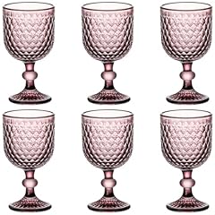 Purple Goblet Glasses set of 6