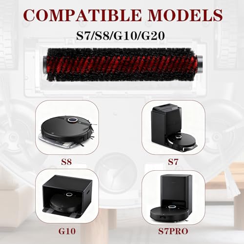 2 Stück Reinigungsbürste für Roborock S7 S8 Saros10 S7 MaxV Ultra S7 Pro Ultra S8 Pro Ultra S8 MaxV Ultra, Saugroboter Selbstreinigungsbürsten, Hochgeschwindigkeits-Reinigungsbürste