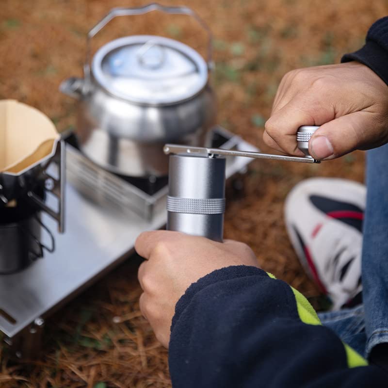 Campingmoon Outdoor Camping Ltalian ręczny młynek do kawy rdzeń ze stali nierdzewnej składany ręczny młynek do kawy (CC-152)