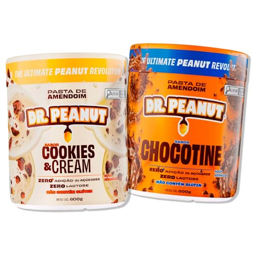 Kit 2x Pasta De Amenodim 600G Cookies E Chocotine- Dr. PEANUT