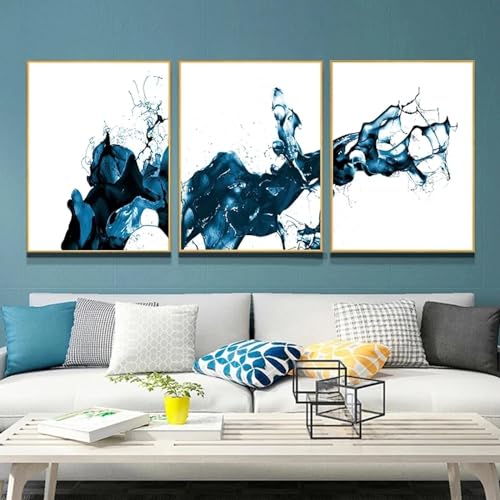 Peinture moderne salon affiches abstraites jet d'eau