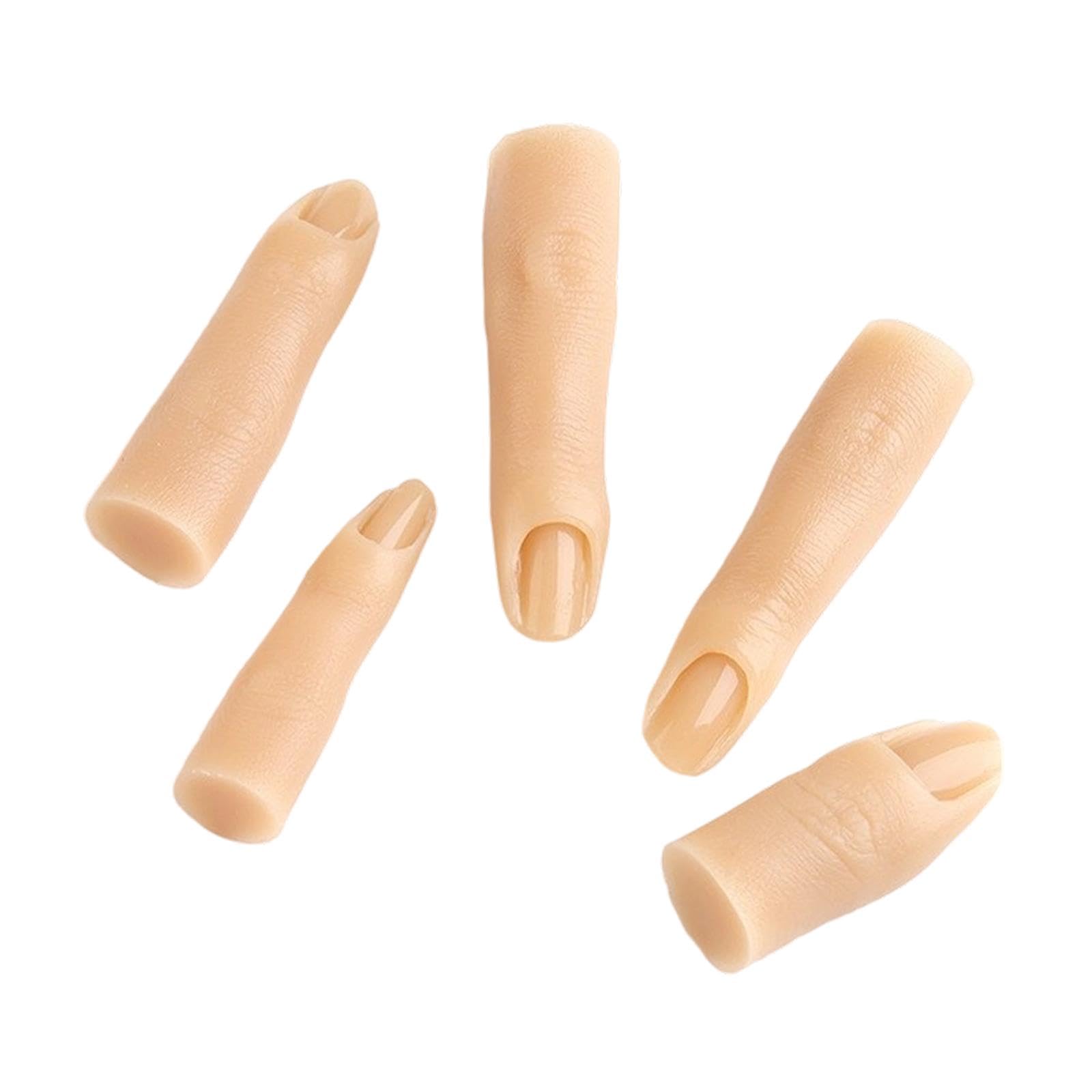 5 Pieces Silicone Practice Fingers for Acrylic Nails for Training Practicing|Health & Beauty |Nail Care Manicure & Pedicure|Nail Practice & Display-image-41