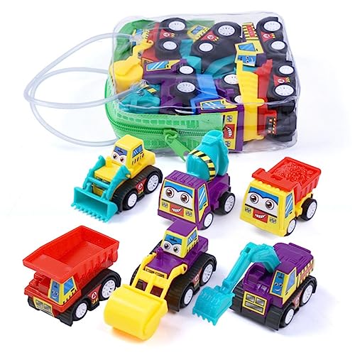 TOYANDONA 6 Piezas Juguete Educativo temprano vehículo de ingeniería de Juguete
