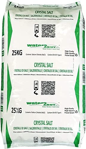 Water2BUY 25Kg Crystal Salt for All Water Softeners- Highly Effective Water Softener Salt