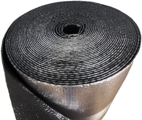 Reflective Water Heater Jacket Insulation Fits 80 Gallon Tank R8 (FOIL / Black)