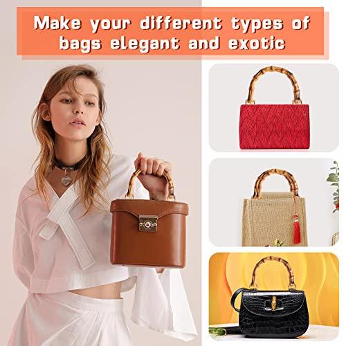 4 Pezzi Manici per Borse in Bambu, Maniglia per