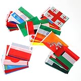 Kind Girl 48 Pack Asian Country Flags, Small International Flags on Sticks, Office Desk Decor, Suitable For Sports Events