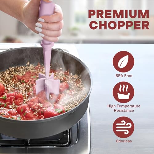 Image of 2Pack Meat Chopper Upgrade Hamburger Smasher, Masher for Ground Beef