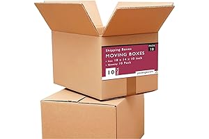10-Pack Premium Moving Boxes: Essential Packing Supplies for Your Relocation