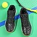 Tennis Shoes Lightweight Pickleball All Court Shoes Indoor Outdoor Badminton Sneaker with Arch Support Court Training Black