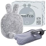 QUADS(クワッズ) しっぽと耳つき 蓄熱湯たんぽ mofca animal うさぎ モフカアニマル エコ 省エネ 蓄熱10分 最大8時間あたたかさ持続 お湯交換不要 洗濯OK コードレス カイロ あんか 兎 (ウサギ)