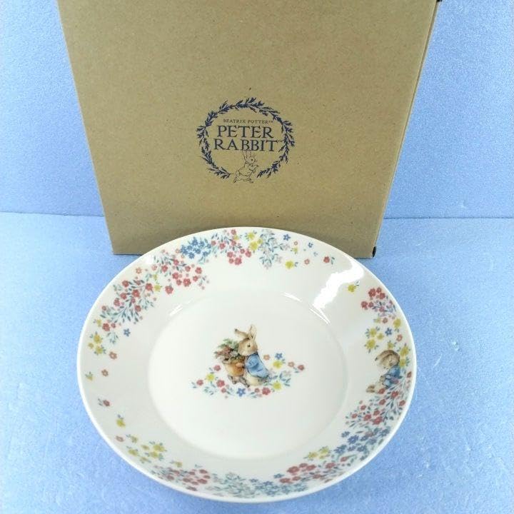 Amazon | パスタカレー皿・ピーターラビット《フラワーポット》1