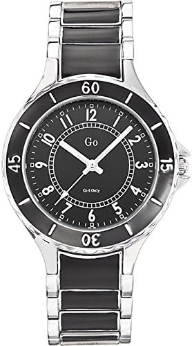Go-Girl Only 6949742 Women's Quartz Analogue Watch-Black Metal Strap Black Dial