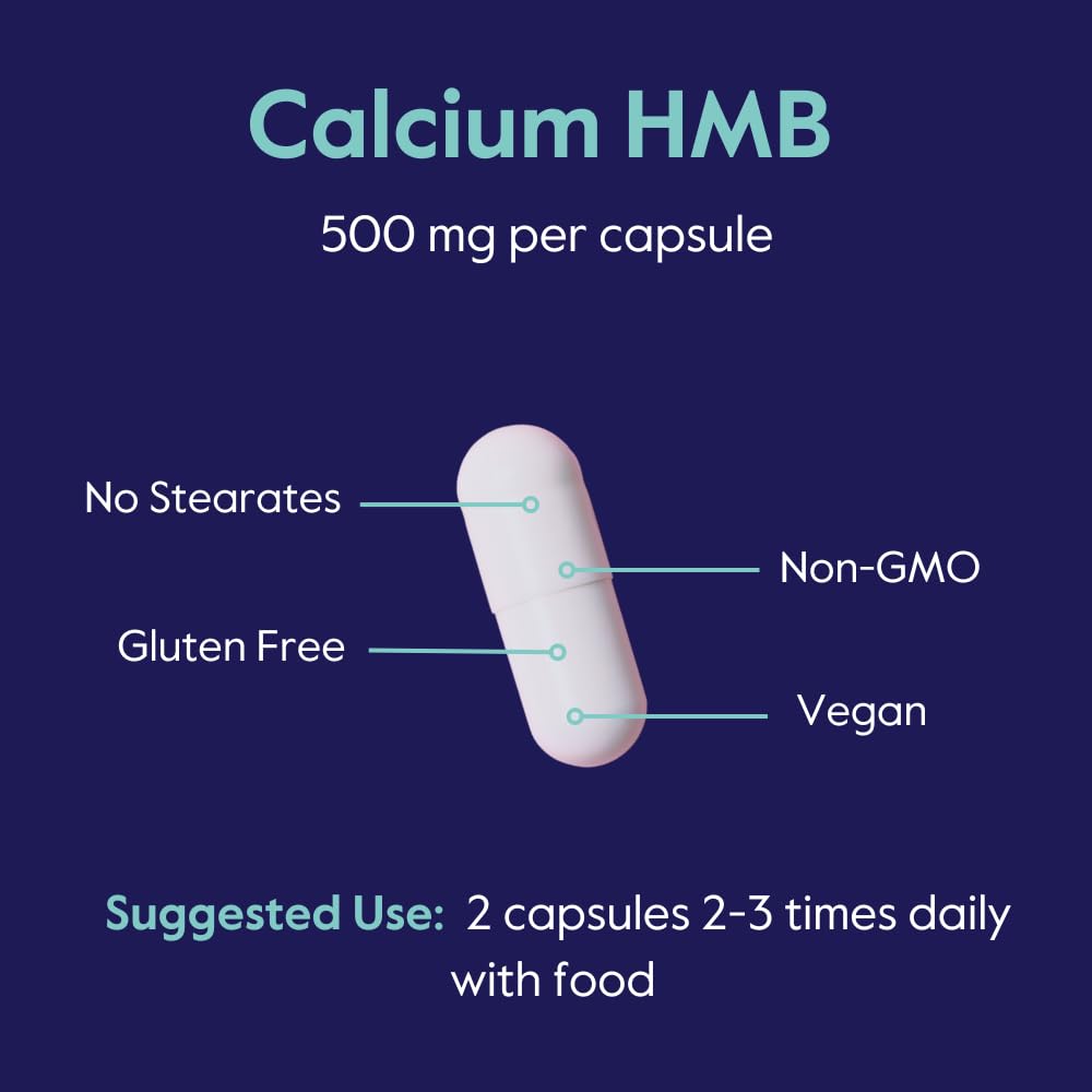 BESTVITE HMB 1000mg per Serving (240 Veg Caps) - No Stearates - Vegan — Amazon image 5