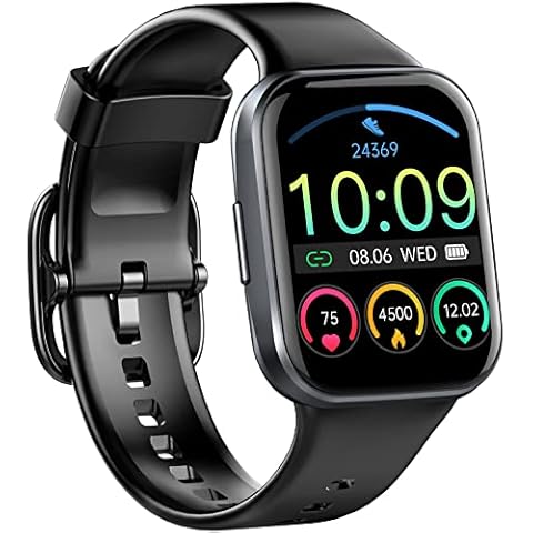 Smart Watch, 1.69" Touch Screen Fitness Watch with Heart Rate Sleep Monitor, 25 Sports Modes Activity Tracker with Calories Steps Counter, IP68 Waterproof Smart Watch for Men Women for Android and iOS Cover