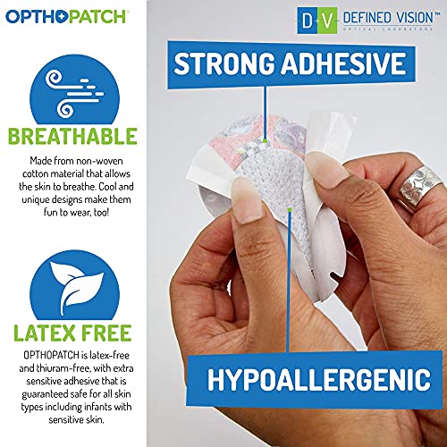 Image of Opthopatch Eye Patches for Kids - Extra Sensitive Adhesive - Boys' Design [Series I] - 40 Count + 1 Reward Chart