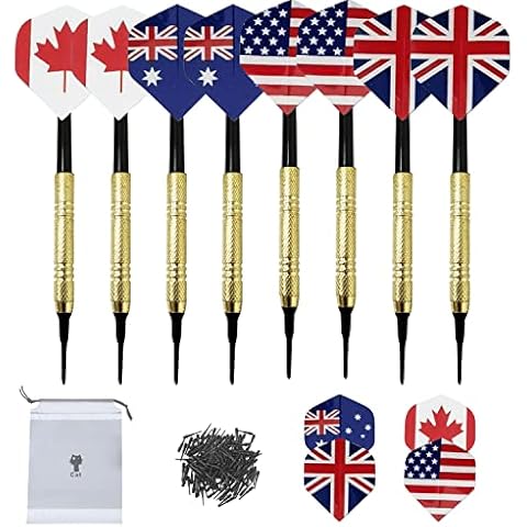 NINVVS 12 darts, plastic tip darts, 36 tip darts, different patterns, fun activities, suitable for families, beginners, children's gifts Cover
