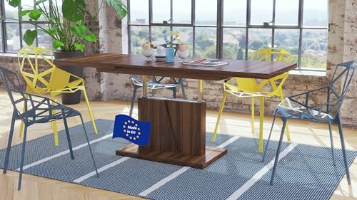 Mazzoni Grand Noir Couchtisch ausziehbar höhenverstellbar 120/180cm in...