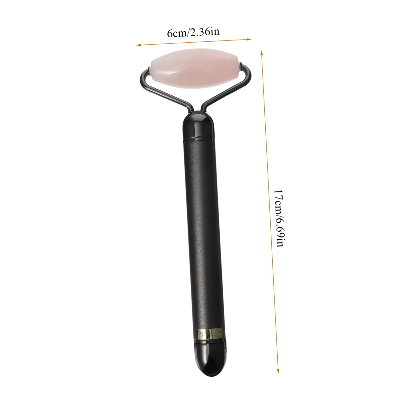 3-in-1 Jade Gesichtsroller aus Jademehl Kristall, Schwarz