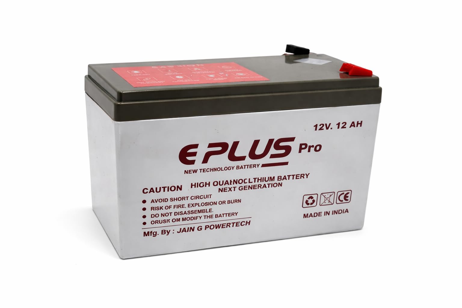 eplus 12v 8ah 9ah 12 ah 15ah 18ah lithium rechargeable battery with bms protection for spray pump, solar inverter, toys, led lamp, solar lantern, emergency light, zatka machine (1, 12ah)