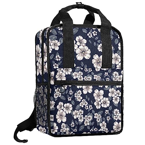Sac à dos vintage floral multicolore avec bretelles réglables pour enfant