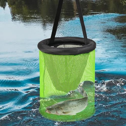 Panier à poisson portable en maille pour vos sorties de pêche aux écrevisses en rivière