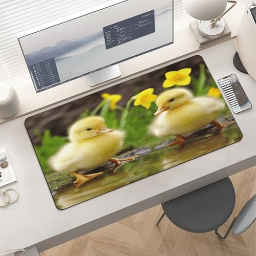 Cute Baby Ducks Desk Pad con base de caucho grande miniatura 6