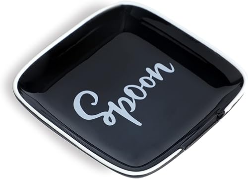 Miniatura 8 de GDCZ Soporte de cuchara de cerámica para estufa, soporte grande de 4.75 pulgadas para encimera de cocina, cuchara moderna para granja, soporte de