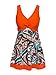 MiYang Women's Plus Size Printing Padded High Waist Swimdress