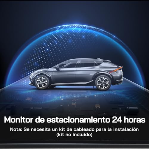 WOLFANG Cámara de Coche Delantera y Trasera 4K UHD, Dashcam de Doble Lente para Coches de 170º Gran Angular Monitor de Aparcamiento 24H con Grabación en Bucle y Sensor G 7