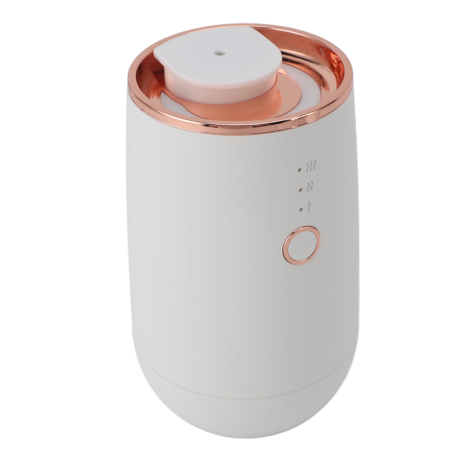 Difusor de Aromas para automóvil, difusor Compacto de aceites Esenciales para el hogar y el vehículo, purificador de Aire de Escritorio de 15 ml con batería de 2000 mAh, diseño (Blanca)
