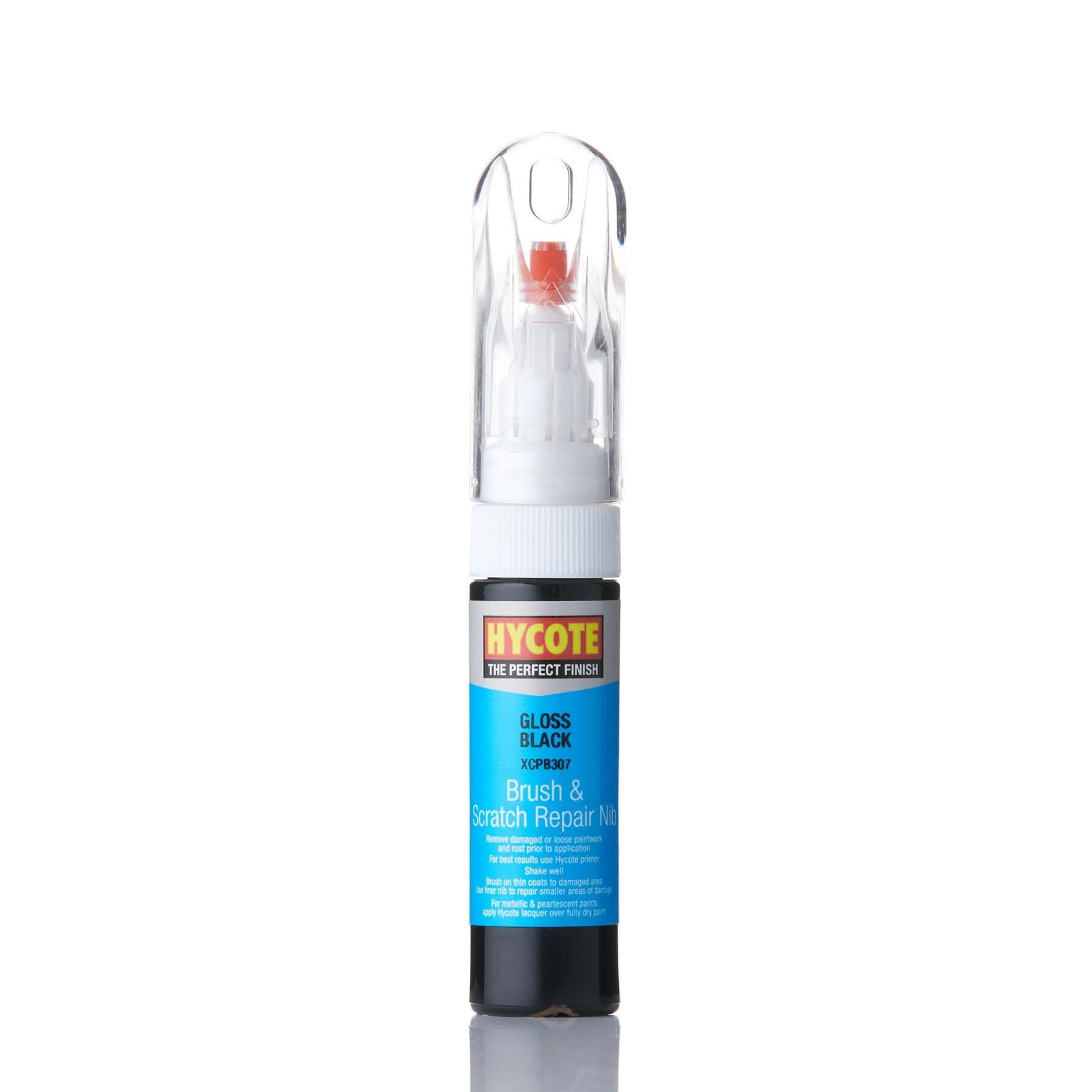 Hycote Brush And Scratch Repair Nib Touch Up Paint, Gloss Black, 12.5 Ml