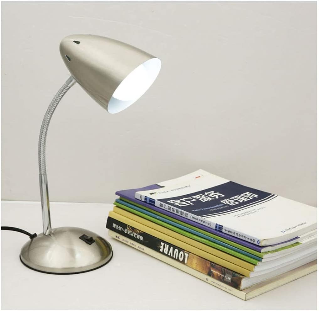 Desk Lamp Reading Light Desk Light Reading Lamp Metal Desk Lamp Flexible Goose Neck Desk Lamps Eye-Caring Study Lamps for Bedroom and Office Study Reading Table Lamp Office Lamp Study Lamp