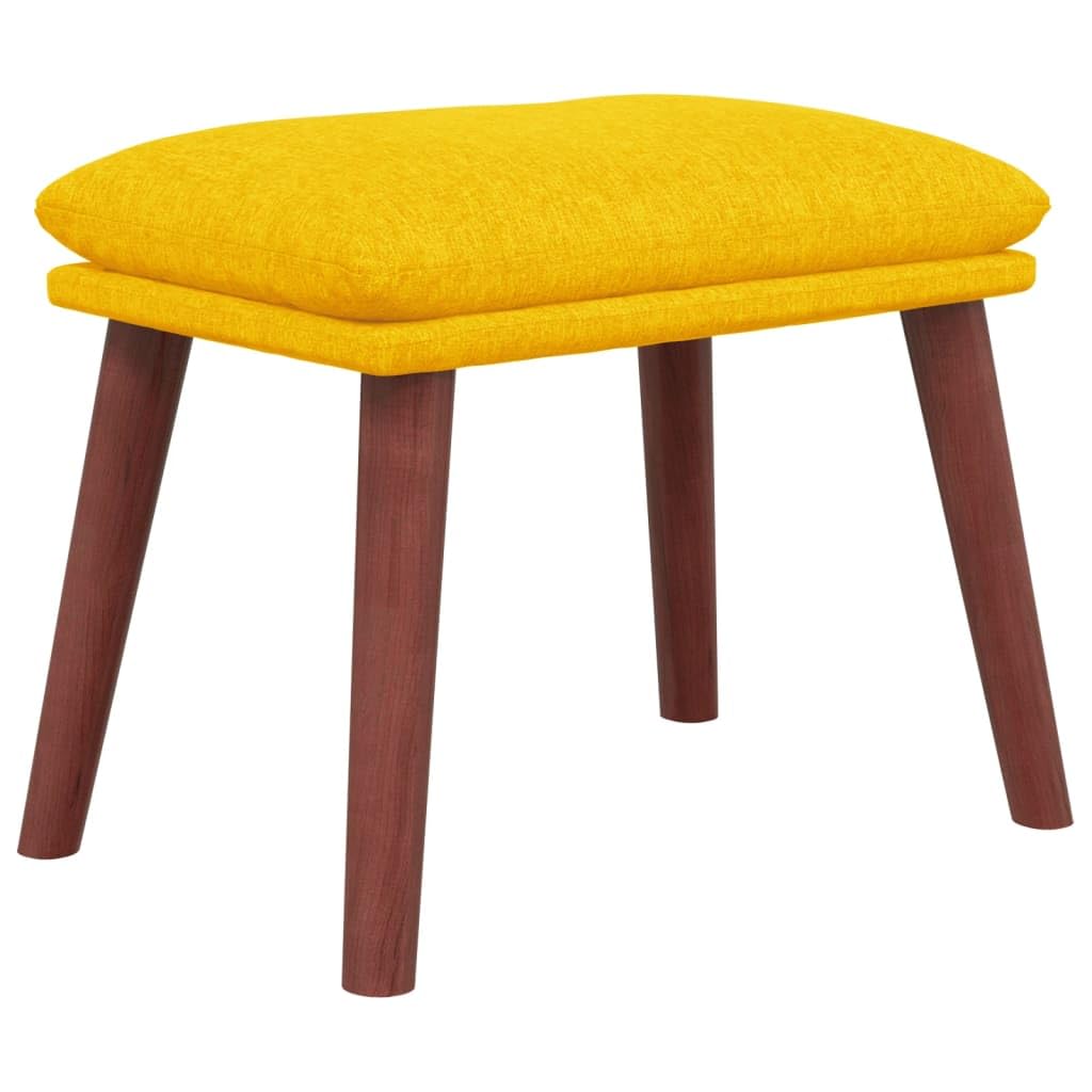 pouf poggiapiedi,pouf contenitore rotondo,Poggiapiedi Giallo Senape 45x29,5x35 cm in TessutoGeeignet für Wohnzimmer, Schlafzimmer, Bad