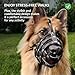 CollarDirect Maulkorb für Hunde, Deutscher Schäferhund, Dalmatiner, Dobermann, Setter, Lederkorb, mittelgroß, große Rassen, schwarz, braun (L, Pink)