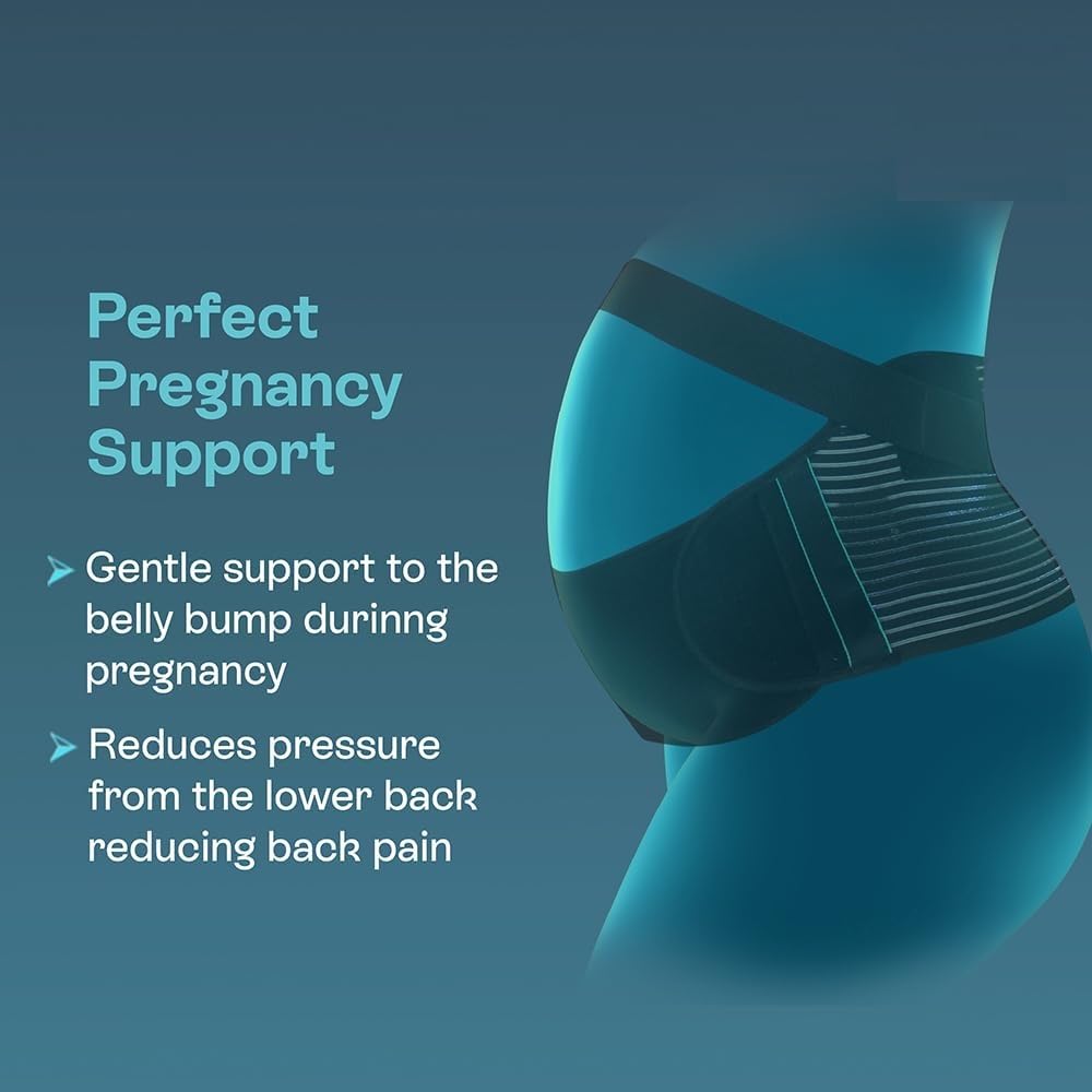 Pregnancy Support | Maternity Belt for Lower Back Pain Relief & Posture Support | Adjustable, Comfortable Design for Pregnent Women | Pack of 1 (X-Large)