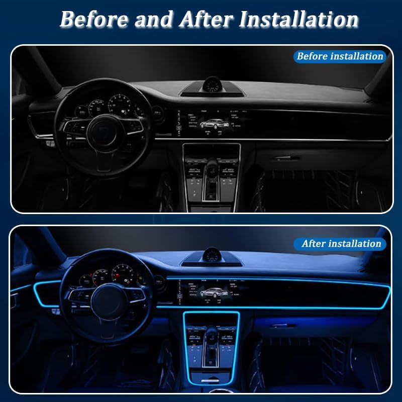 Luces led Coche Interior para Audi RS3 2011–2025 | 8M Multicolor Iluminación Ambiental, Tira de Luces LED para Interior de Coche con Control Remoto