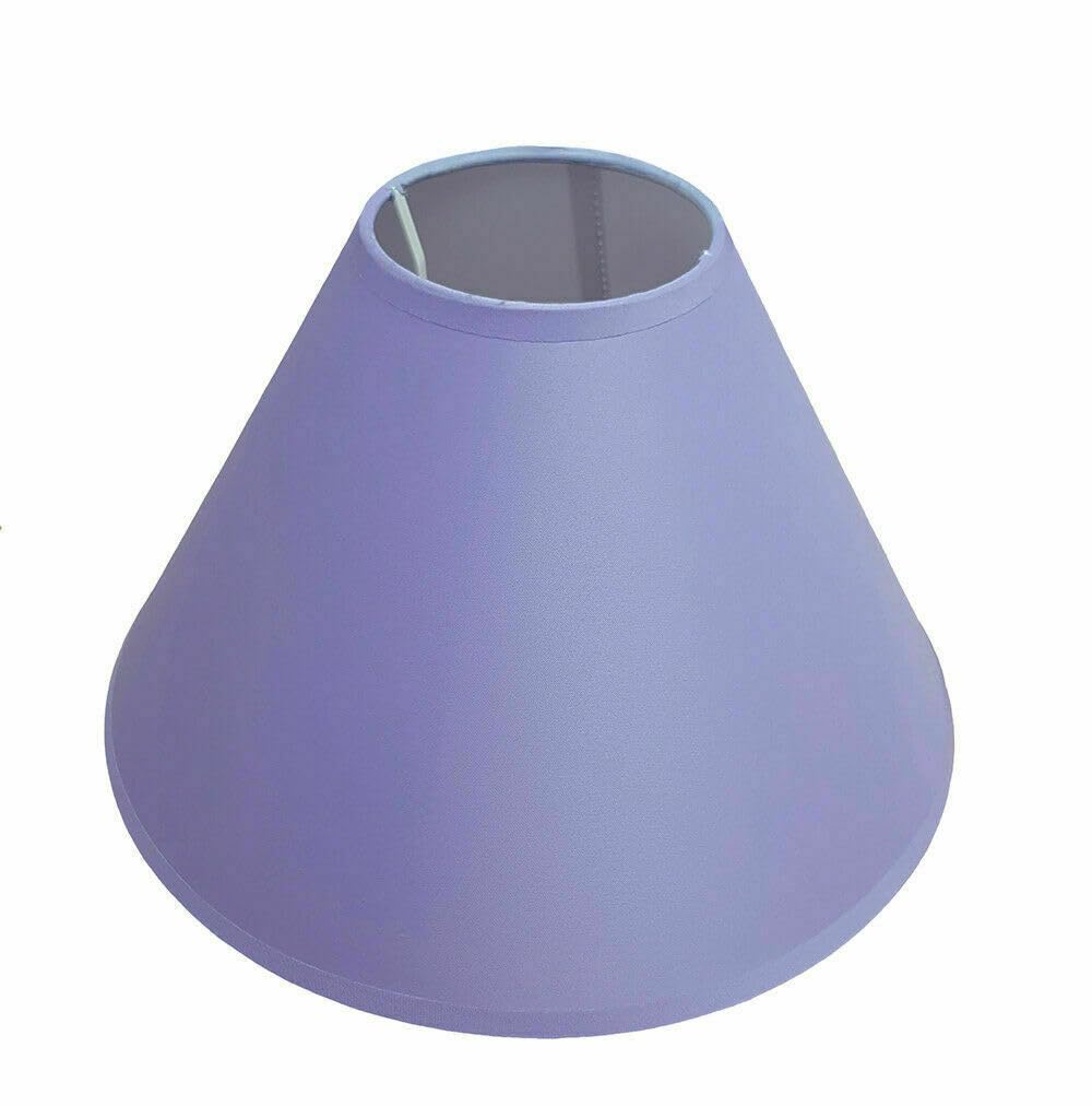 Sales Today Interiror Lilac 9" (23Cm) Cotton Textured Fabric Coolie Light Shade Table Ceiling Lamp Shades (Lilac)