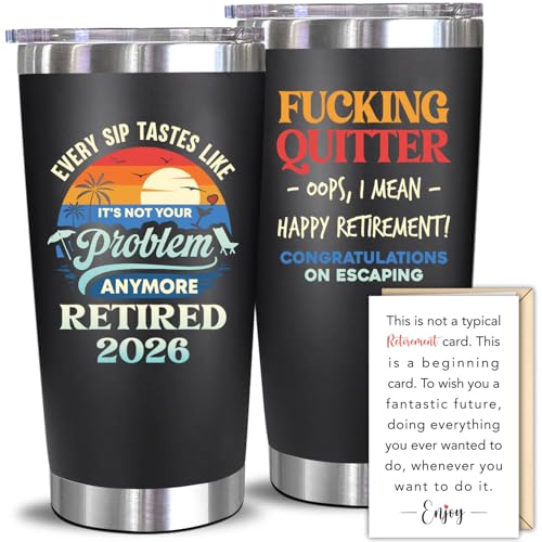 NewEleven Retirement Gifts For Men 2026 - Coworker Leaving, Goodbye Gift, Farewell Gifts For Coworkers, Friends, Dad, Grandpa - Retirement Gift For Men From Friend, Family, Colleague - Whiskey Glass