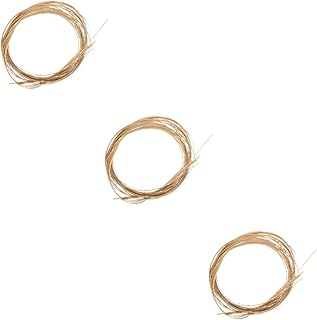 Yardwe 3 Rolos De Tiras De Bambu Para Tecer Tiras De Bambu Decorativas Tiras De Bambu Decorativas Materiais Artesanais Material Modelo Pedaços De Bambu Para Tecer Cesta De Bambu